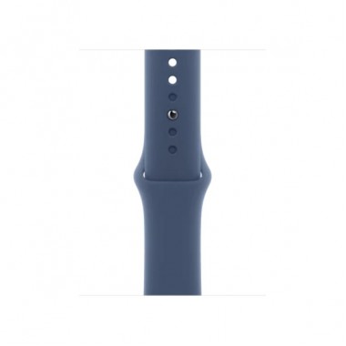 New Apple Watch Series 10 GPS 46mm Silver Aluminium Case with Denim Sport Band - M/L (MWWM3)