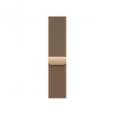 New Apple Watch Series 10 GPS + Cellular 46mm Gold Titanium Case with Gold Milanese Loop - M/L (MX003)