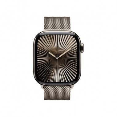 Нові Apple Watch Series 10 GPS + Cellular 46mm Natural Titanium Case з Natural Milanese Loop - M/L (MWYC3)