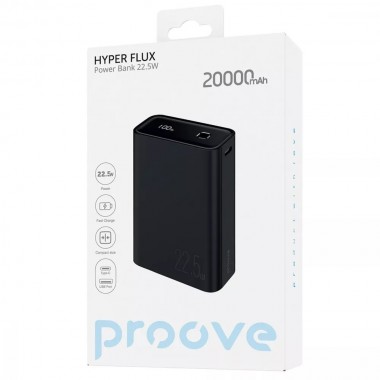 Power Bank Proove Hyper Flux 22.5W 20000mAh Black