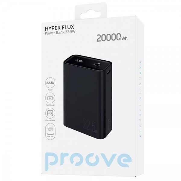 Power Bank Proove Hyper Flux 22.5W 20000mAh Black