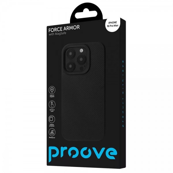 Чохол Proove Force Armor Case with Magnetic Ring iPhone 16 Pro Max Black