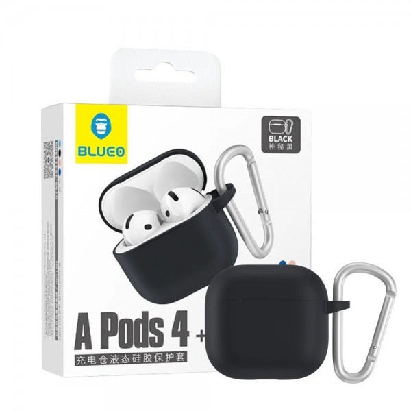Чохол Blueo Airpods 4 Liquid Silicone Case Dark Blue