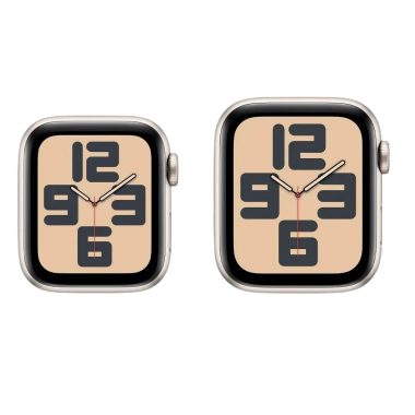 Apple Watch SE 2 2024 44mm GPS Starlight Case with Starlight Band M/L MXEV3