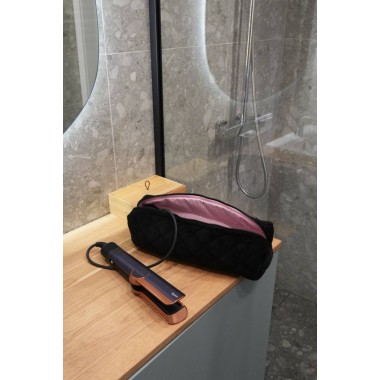 Косметичка MyCream Big для Dyson Airstrait чорна з клітинкою