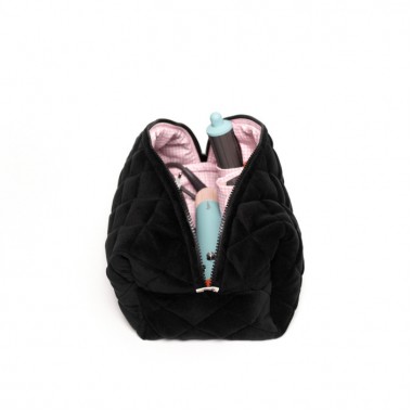 Косметичка MyCream Big для Dyson із відділеннями чорна з клітинкою