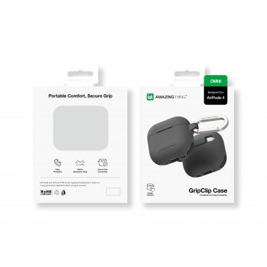 Чехол AmazingThing Omni GripClip Case for Airpods 4 Titan Black