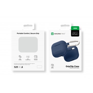 Чехол AmazingThing Omni GripClip Case for Airpods 4 Titan Blue