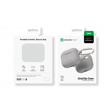 Чехол AmazingThing Omni GripClip Case for Airpods 4 Titan Grey