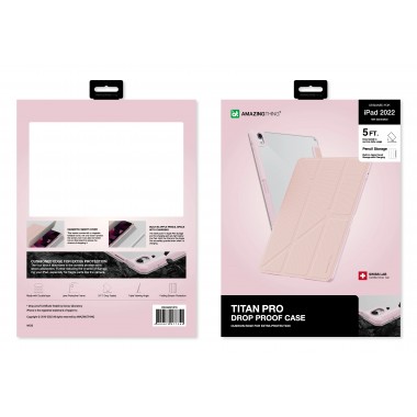Чехол AmazingThing Titan Pro Folio Case For iPad 10.9'' Pink
