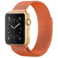 Ремешок Milanese Loop for Apple Watch 42/44/45/46 mm Orange