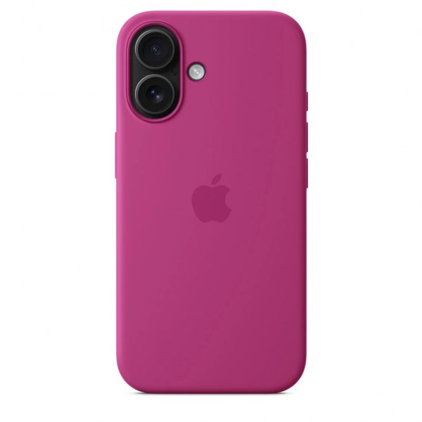 Чохол Silicone Case для iPhone 16 with MagSafe Fuchsia