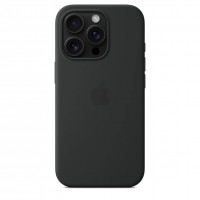 Чехол Silicone Case for iPhone 16 Pro with MagSafe Black