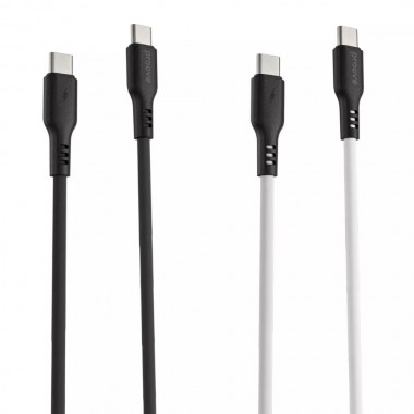 Кабель Proove Rebirth Type-C to Type-C 60W (1m) white