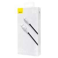 Кабель Baseus Cafule Metal Data Type-C 66W (0.25m) black