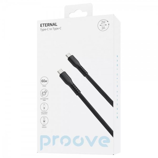 Кабель Proove Eternal Type-C to Type-C 60W (2m) blue