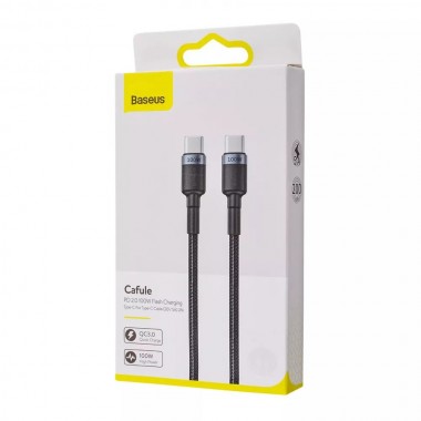 Кабель Baseus Cafule Flash Charging Type-C to Type-C PD 2.0 100W (2m)