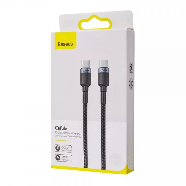 Кабель Baseus Cafule Flash Charging Type-C to Type-C PD 2.0 100W (2m)