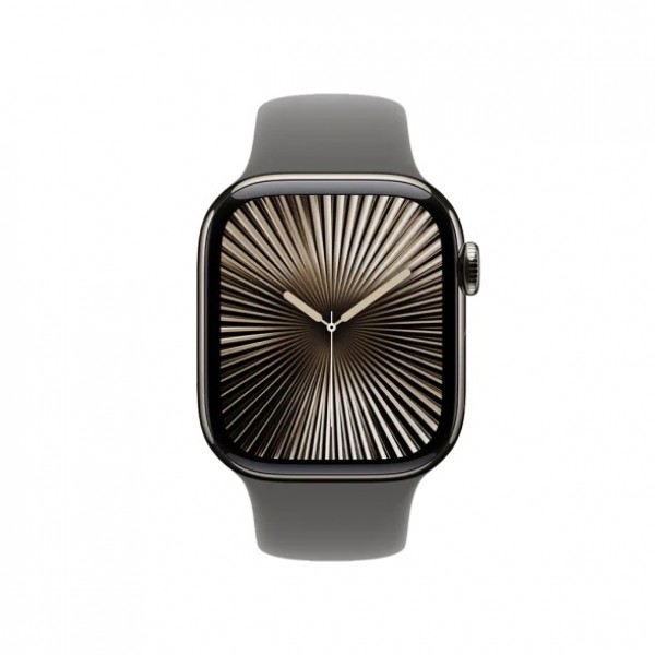 Б/У Apple Watch Series 10 GPS + Cellular 42mm Natural Aluminium Case з Stone Grey Sport Band S/M
