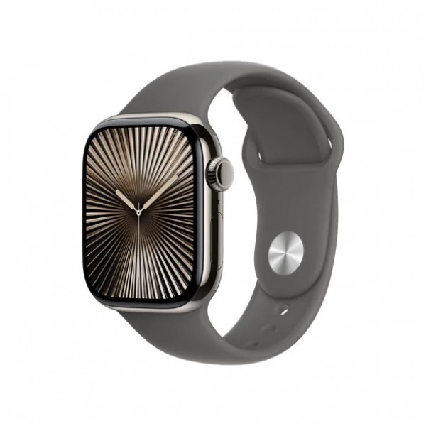 Б/У Apple Watch Series 10 GPS + Cellular 42mm Natural Aluminium Case з Stone Grey Sport Band S/M