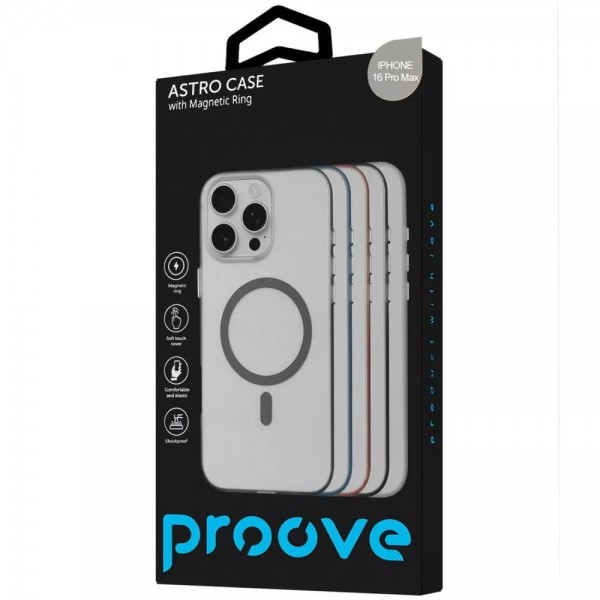 Чохол Proove Astro Case with Magnetic Ring iPhone 16 Pro Max Grey