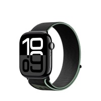 Blueo Woven Nylon Sport Band for Apple Watch 38/40/41/42 mm (2024) Black
