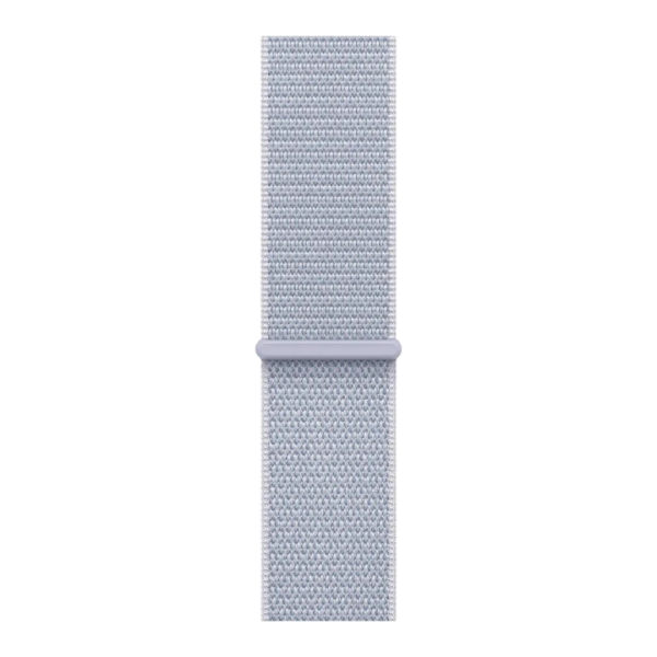 Apple Watch SE 2 2024 44mm GPS Silver Aluminium Case w. Blue Cloud Sport Loop MXET3