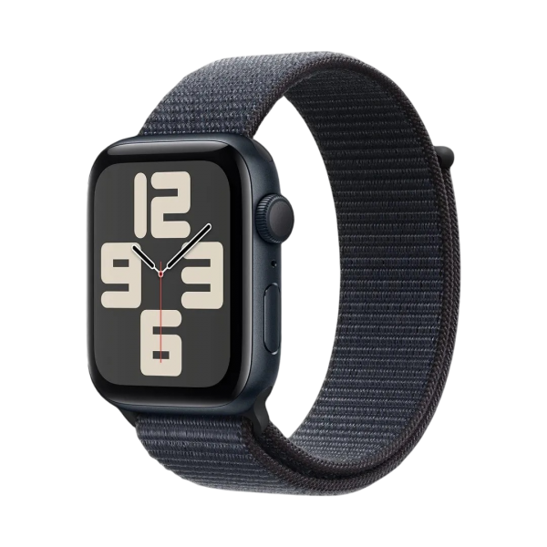 Apple Watch SE 2 2024 40mm GPS Midnight Aluminium Case w. Ink Sport Loop MXEA3