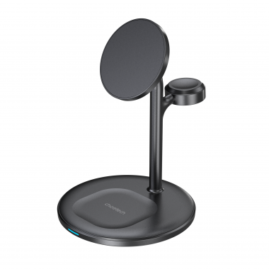 БЗУ Choetech Magnetic 3 in 1 Magnetic Wireless Charging Stand Black