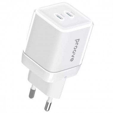 СЗУ Proove Pure GaN Max 67W (Type-C + Type-C) White