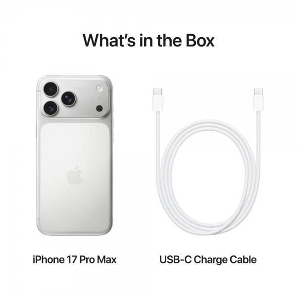 New Apple iPhone 17 Pro Max 2TB Silver Sim + eSIM