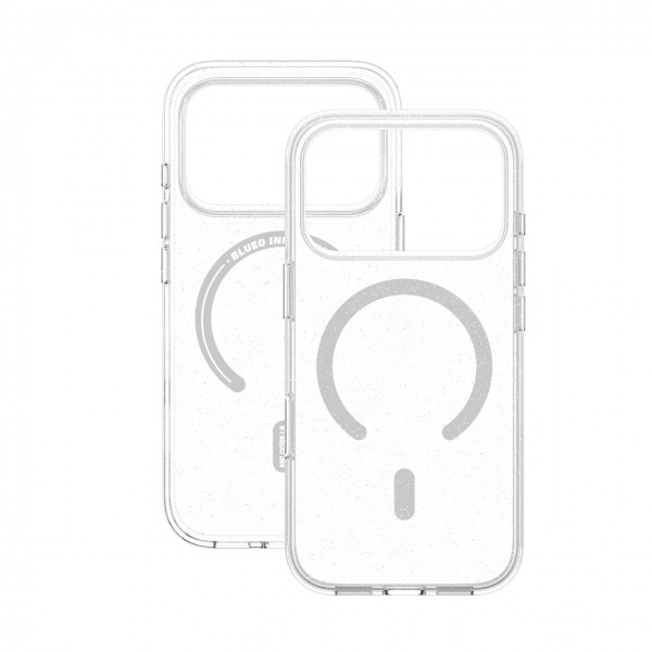 Чохол Blue Crystal Drop PRO Case для iPhone 17 with MagSafe Glitter Transparent