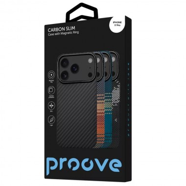 Чехол Proove Carbon Slim with Magnetic Ring iPhone 17 Pro