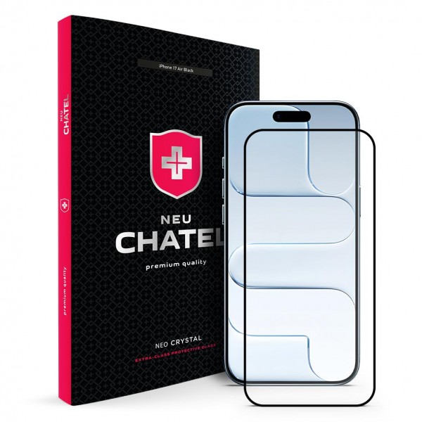 Захисне скло +NEU Chatel Corning Gorilla Glass with Mesh for iPhone 17 Air Front Black