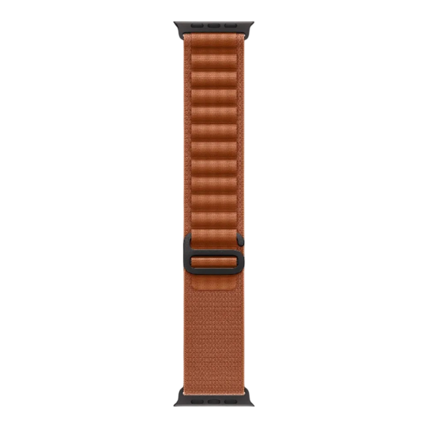 New Apple Watch Ultra 3 GPS + Cellular 49mm Black Titanium Case w. Terra Cotta Alpine Loop - Large (MG9F4)