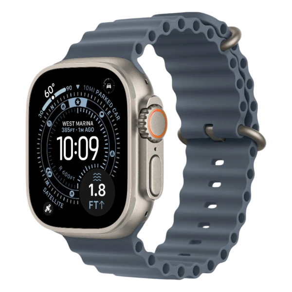 Нова Apple Watch Ultra 3 GPS + Cellular 49mm Natural Titanium Case w. Anchor Blue Ocean Band (MEWH4)