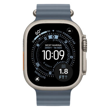 Нова Apple Watch Ultra 3 GPS + Cellular 49mm Natural Titanium Case w. Anchor Blue Ocean Band (MEWH4)