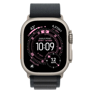 Нова Apple Watch Ultra 3 GPS + Cellular 49mm Natural Titanium Case w. Black Alpine Loop - Medium (MFTF4)