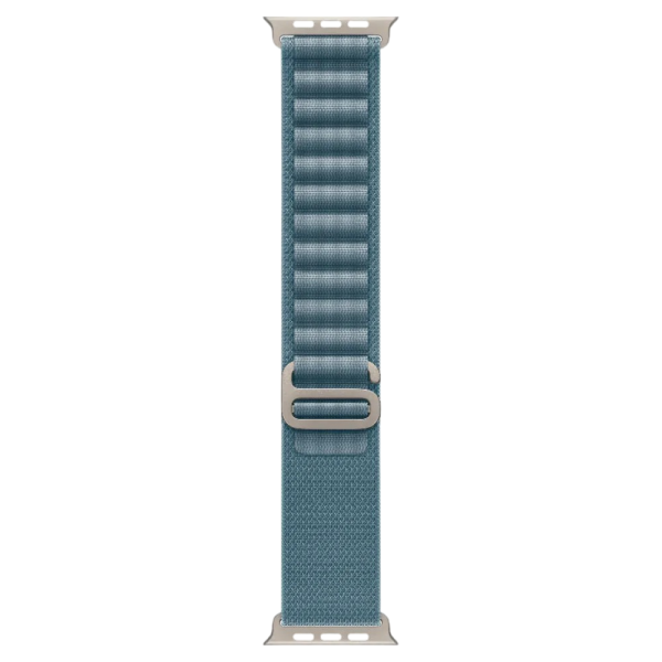 Нова Apple Watch Ultra 3 GPS + Cellular 49mm Natural Titanium Case w. Light Blue Alpine Loop - Small (MEWK4)