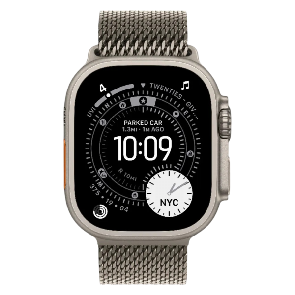 Нова Apple Watch Ultra 3 GPS + Cellular 49mm Natural Titanium Case w. Natural Titanium Milanese Loop - Small (MEWW4)