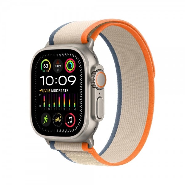 Б/У Apple Watch Ultra 2 GPS + Cellular 49mm Titanium Case with Orange/Beige Trail Loop