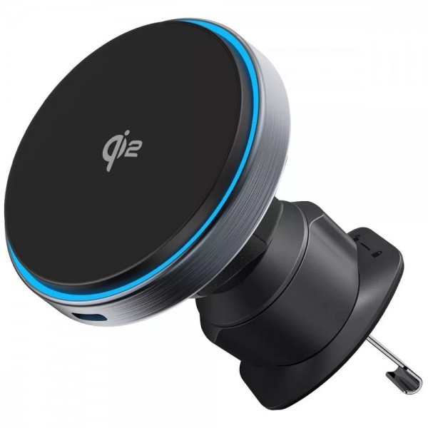 Автотримач з бездротовою зарядкою Proove Circle Qi2 15W Titanium