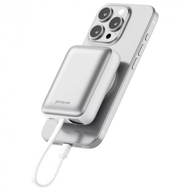 Power Bank Proove Neutron 22.5W 10000mAh Silver/ White