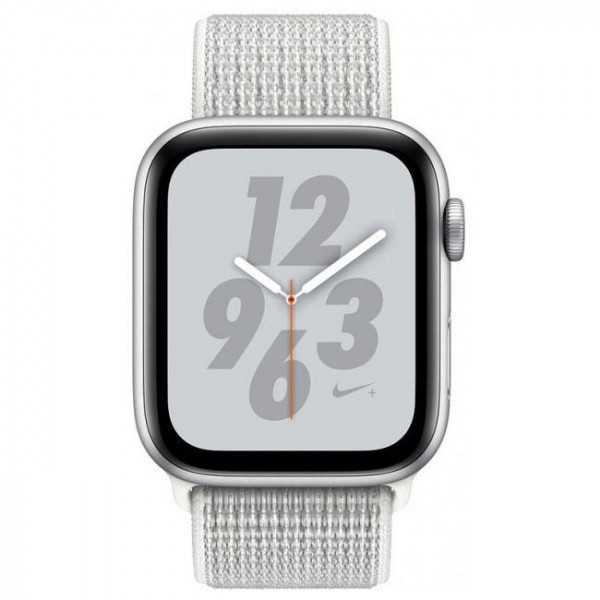 New Apple Watch Series 4 Nike+ GPS 40mm Silver Aluminum Case with Summit White Nike Sport Loop (MU7F2)