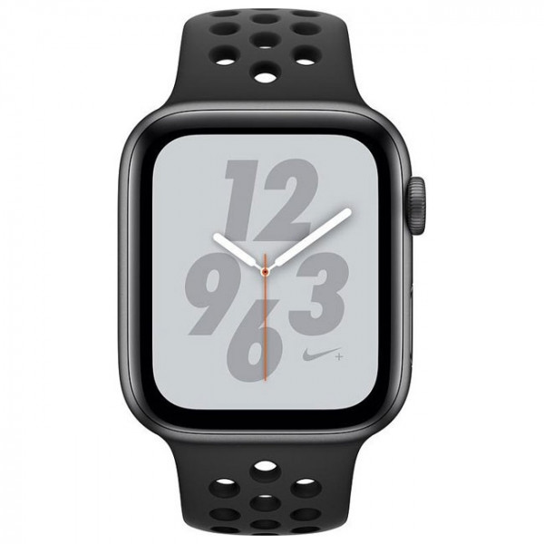 New Apple Watch Series 4 Nike+ GPS 44mm Space Gray Aluminum Case with Black Nike Sport Band (MU6L2)