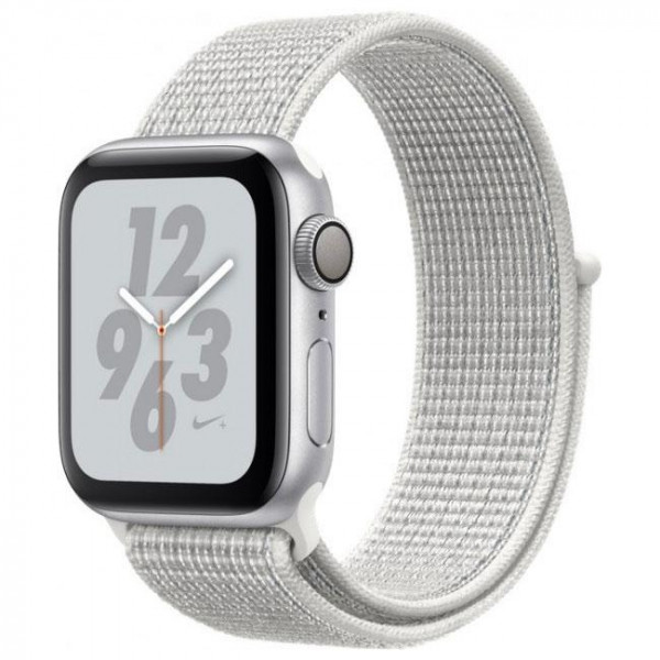 New Apple Watch Series 4 Nike+ GPS + LTE 44mm Silver Aluminum Case with Summit White Nike Sport Loop (MTXA2)