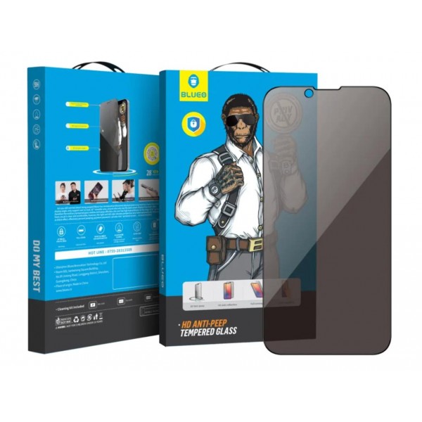Захисне скло Blueo Full Cover Anti-Peep Glass for iPhone 16 Pro/17/17 Pro