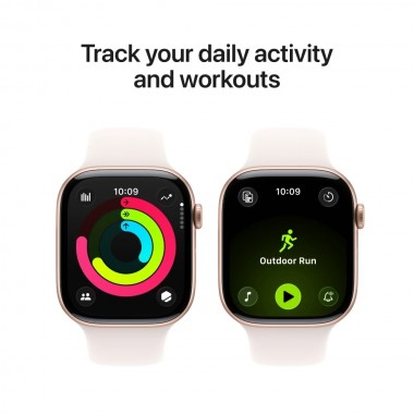 Б/У Apple Watch Series 11 46mm Rose Gold Aluminum Case with Light Blush Sport Band S/M