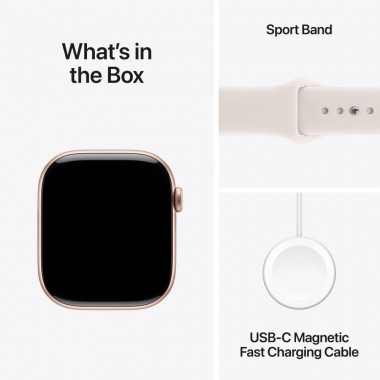 Б/У Apple Watch Series 11 46mm Rose Gold Aluminum Case with Light Blush Sport Band S/M