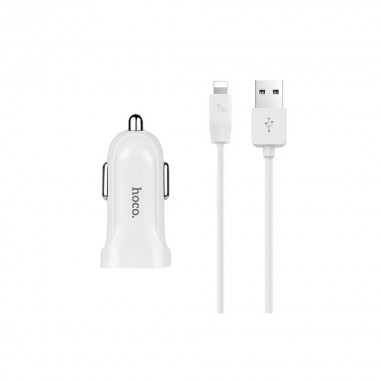 АЗУ Hoco Z12 с Lightning USB (2USB 2.4A) White